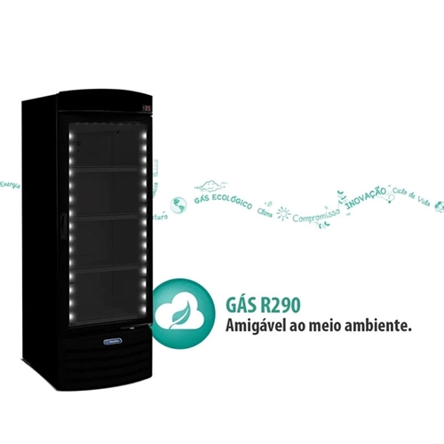 Refrigerador porta de vidro 572l all black vb52rh 