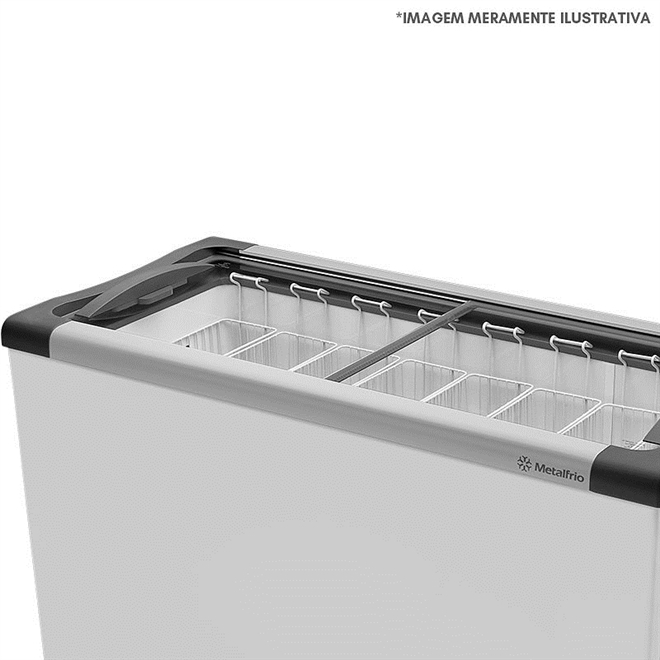 Cesto para freezer horizontal 49 x 17 x 42,5 metalfrio Cesto p