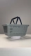 Cesta de compras plástica 16l cinza