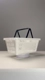 Cesta de compras plástica 16l branca