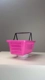 Cesta de compras plástica 16l rosa