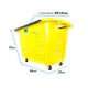 Cesta de compras com rodas 40l amarela - castellmaq