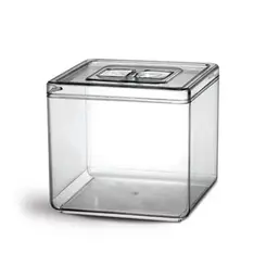 Kit 4 pote em acrílico p/ granel cereais alimentos 6,5l + 4 concha