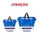 Kit 30 mini cestinhas plástica farmácia perfumaria vermelha personalizadas