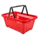 Kit 20 cestas de compras plástica 16l vermelha