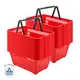 Kit 20 cestas de compras plástica 16l vermelha