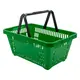 Kit 20 cestas de compras plástica 16l verde