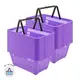 Kit 20 cestas de compras plástica 16l lilás