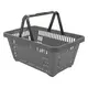 Kit 20 cestas de compras plástica 16l cinza