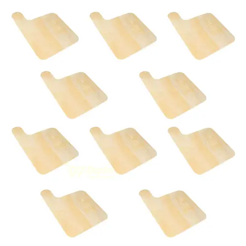 Kit 10 tábuas para servir hambúrguer em compensado naval 28x20cm