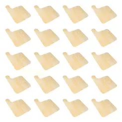 Kit 20 tábuas para servir hambúrguer em compensado naval 28x20cm