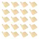 Kit 20 tábuas para servir hambúrguer em compensado naval 28x20cm
