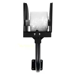 Suporte para bobina picotada de parede preto