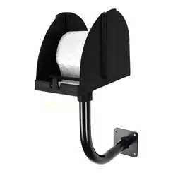 Suporte para bobina picotada de parede preto
