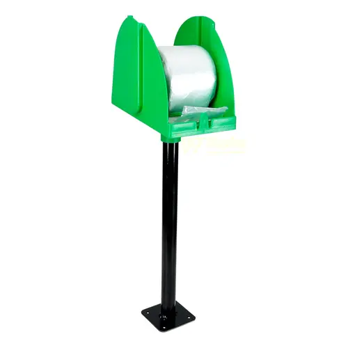 Suporte para bobina picotada de mesa verde