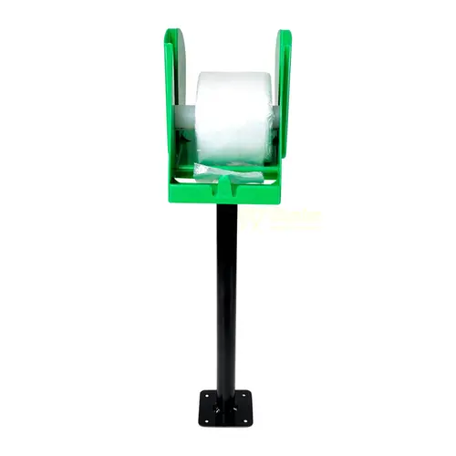 Suporte para bobina picotada de mesa verde