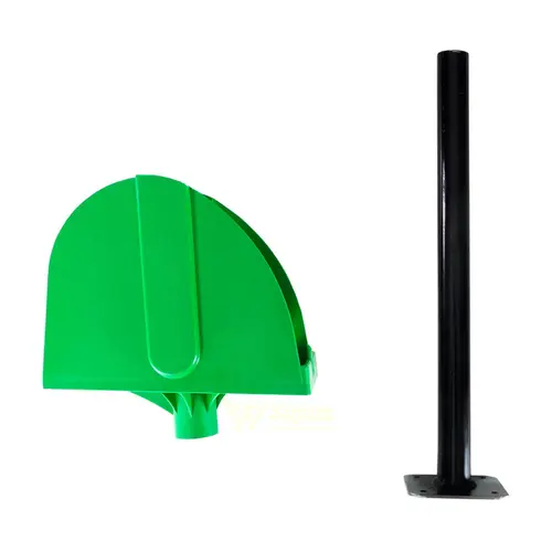 Suporte para bobina picotada de mesa verde