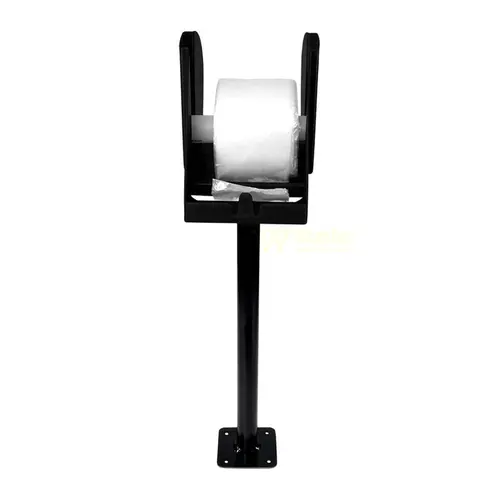 Suporte para bobina picotada de mesa preto