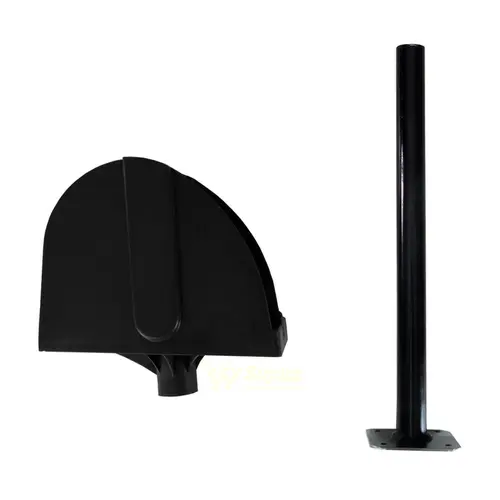 Suporte para bobina picotada de mesa preto