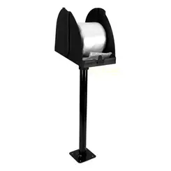 Suporte para bobina picotada de mesa preto