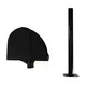 Suporte para bobina picotada de mesa preto