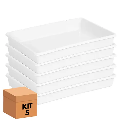 Kit 5 bandejas nc 1800 natural 18 litros