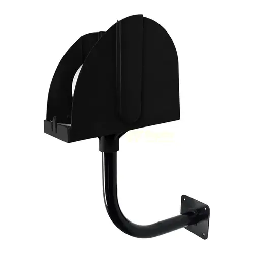 Kit 2 suportes para bobina picotada de parede preto
