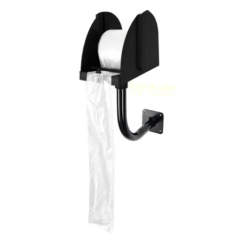 Kit 2 suportes para bobina picotada de parede preto