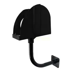 Kit 3 suportes para bobina picotada de parede preto