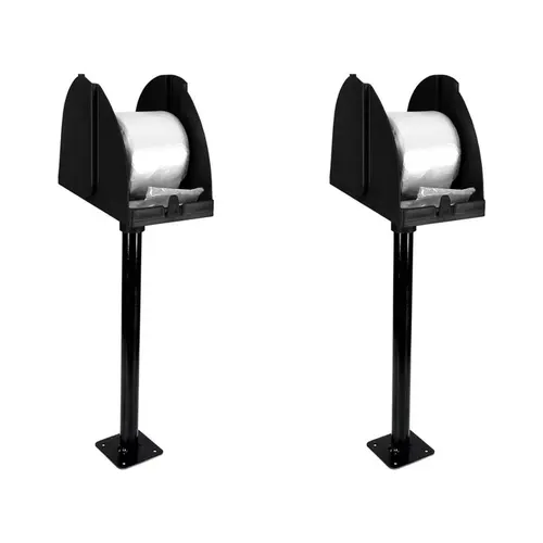 Kit 2 suportes para bobina picotada de mesa preto