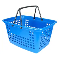 Cesta de compras grande 25l azul