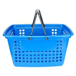 Cesta de compras grande 25l azul