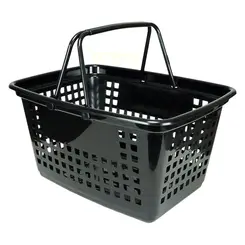 Cesta de compras grande 25l preta
