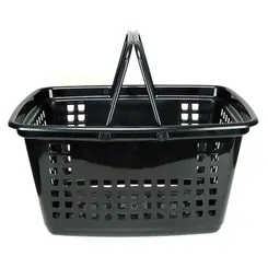 Cesta de compras grande 25l preta