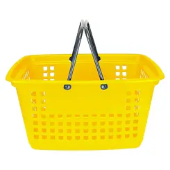 Cesta de compras grande 25l amarela
