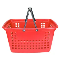 Cesta de compras grande 25l vermelha