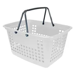 Cesta de compras grande 25l branca