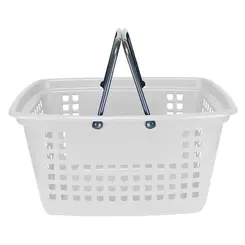 Cesta de compras grande 25l branca