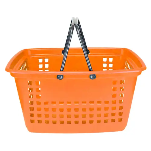 Cesta de compras grande 25l laranja