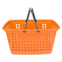 Cesta de compras grande 25l laranja