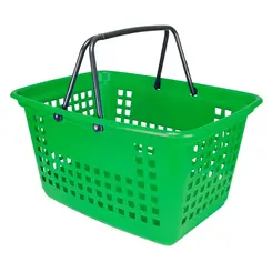 Cesta de compras grande 25l verde