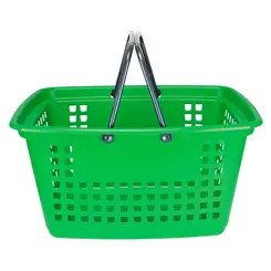 Cesta de compras grande 25l verde