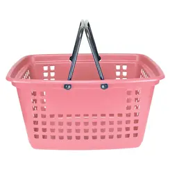 Cesta de compras grande 25l rosa