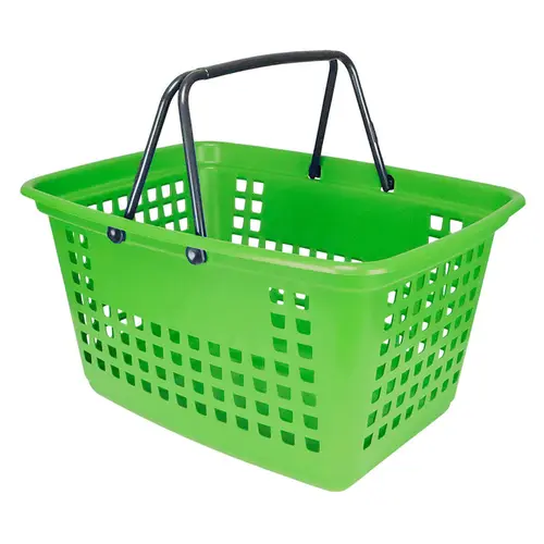 Cesta de compras grande 25l verde citrico