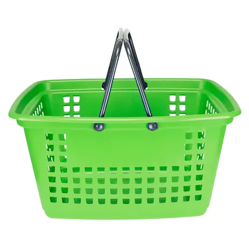 Cesta de compras grande 25l verde citrico