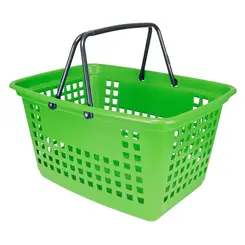 Cesta de compras grande 25l verde citrico