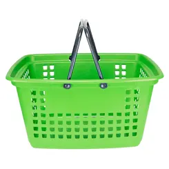Cesta de compras grande 25l verde citrico