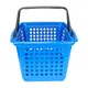 Kit 5 cestas de compras grande 25l azul