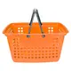 Kit 5 cestas de compras grande 25l laranja