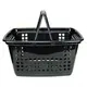 Kit 5 cestas de compras grande 25l preta